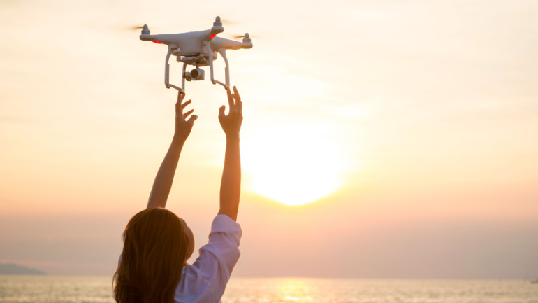 UAV Drone with digital camera