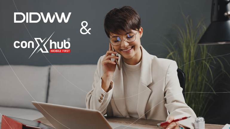 conXhub has entered into a strategic partnership with DIDWW to extend its global reach, ensuring high quality voice services.