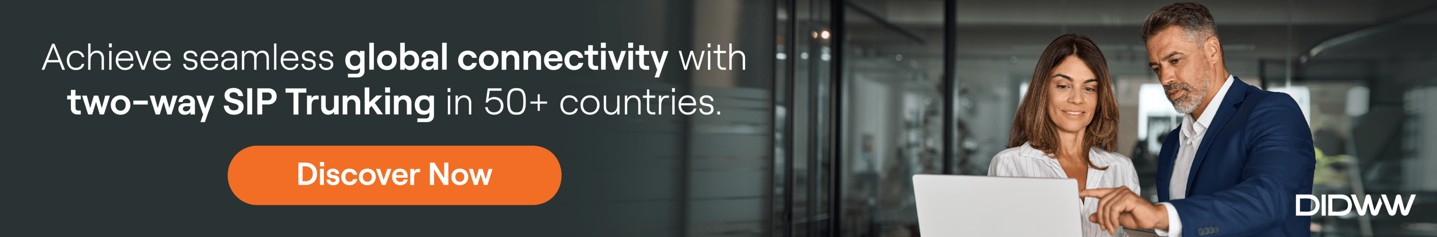 Achieve seamless global connectivity with two-way SIP Trunking in 50+ countries.