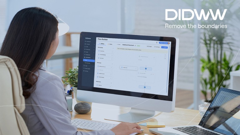 DIDWW has introduced Automations to its Messaging Platform, allowing businesses to create multi-channel communication flows.